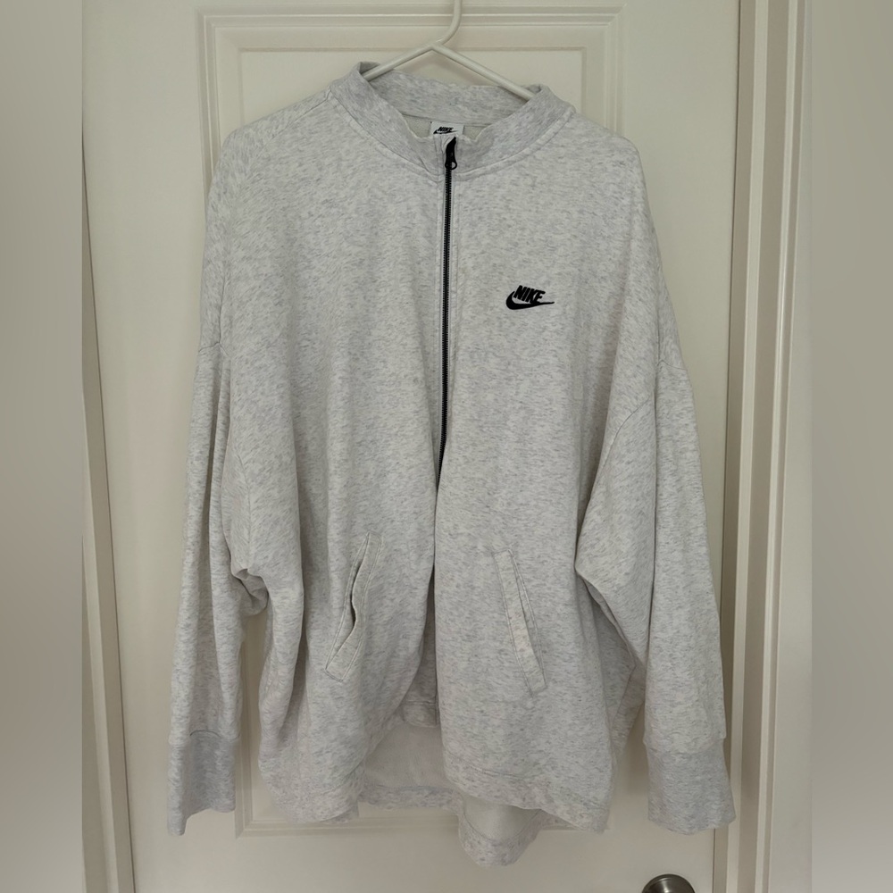 Nike Oversized Zip Crewneck